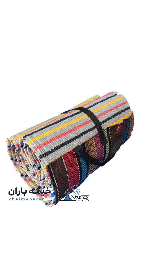 زیرانداز سفری با ابعاد 200×300×1 سانتی‌متر، وزن 2000 گرم و جنس پلاستیک با قابلیت شست‌وشو مدل حصیری