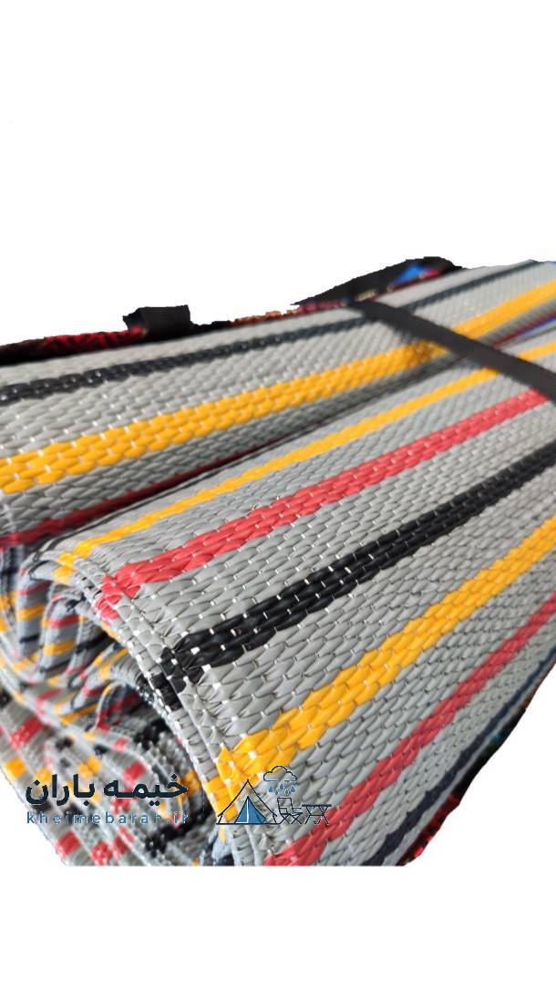 زیرانداز سفری با ابعاد 200×300×1 سانتی‌متر، وزن 2000 گرم و جنس پلاستیک با قابلیت شست‌وشو مدل حصیری